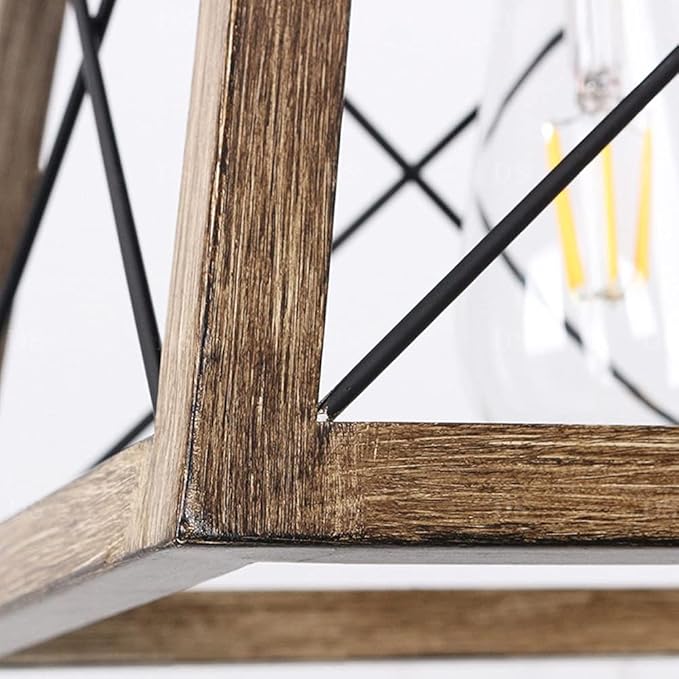 Suspension industrielle en bois AKENA