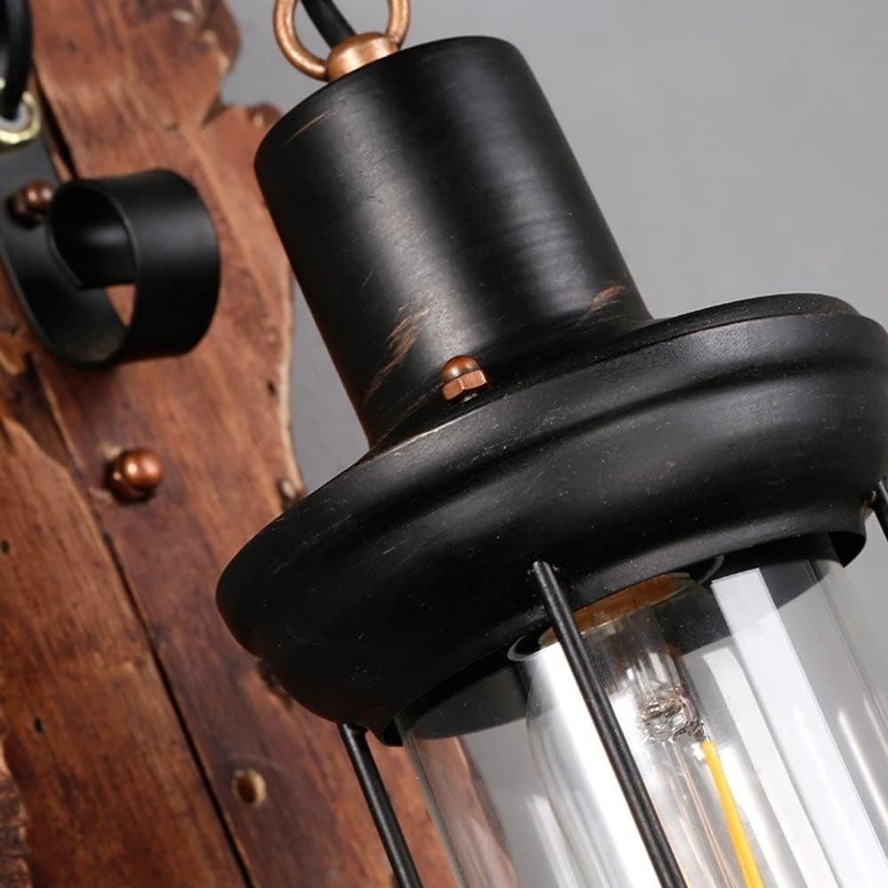 Applique murale industrielle en bois CANDLE