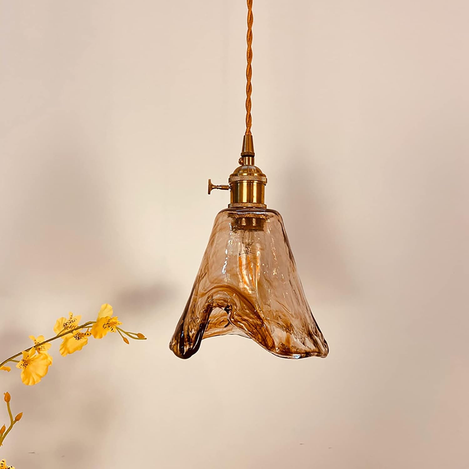 Suspension en verre vintage VALENKA