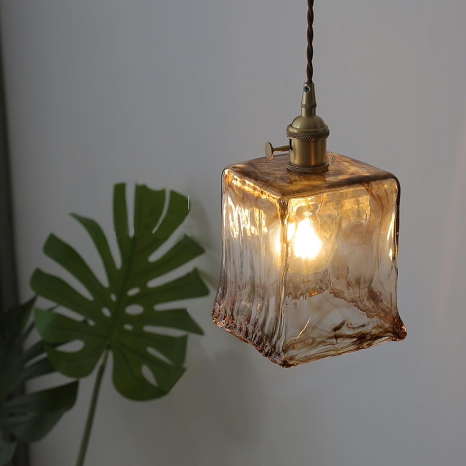 Suspension en verre vintage VALENKA