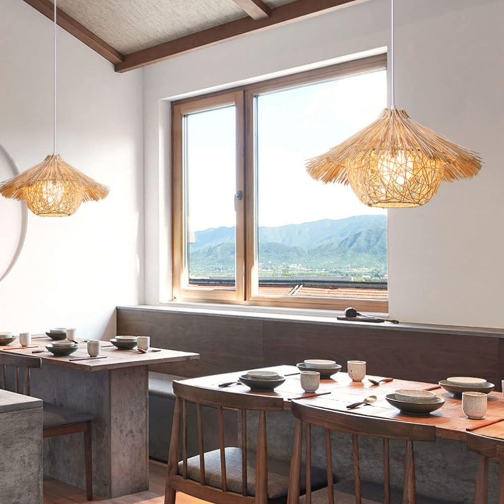 Suspension bohème en osier TABOH