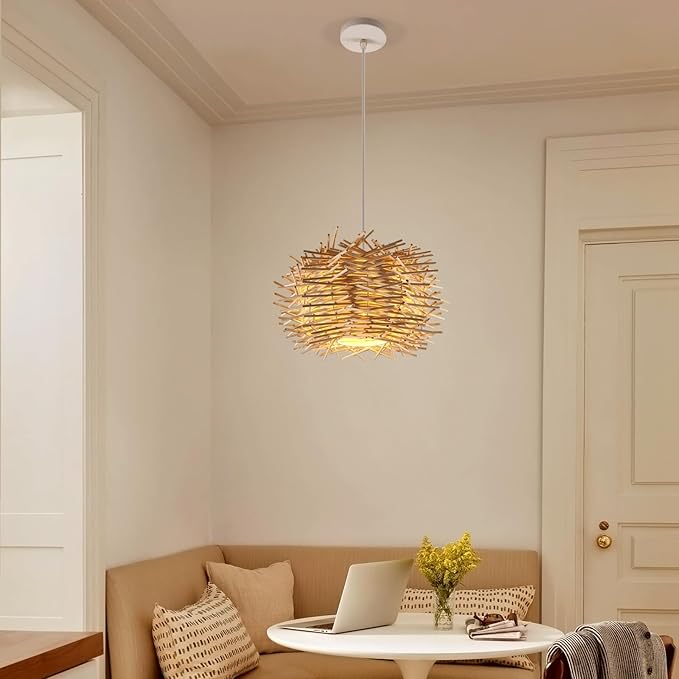 Suspension bohème en rotin RUCH