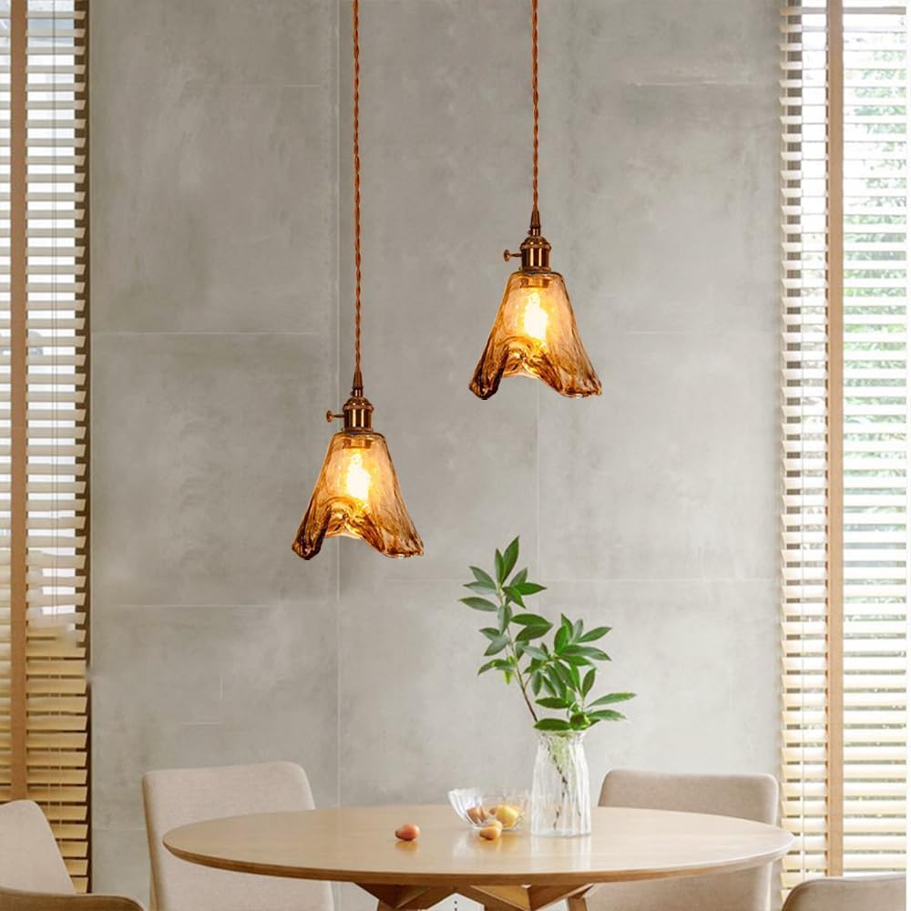 Suspension en verre vintage VALENKA