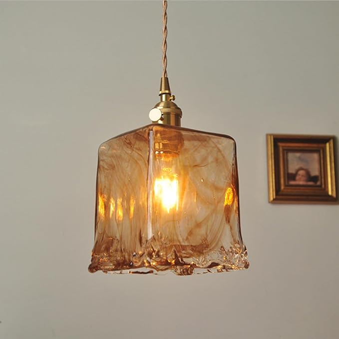 Suspension en verre vintage VALENKA