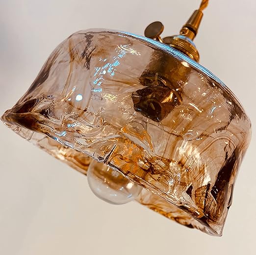 Suspension en verre vintage VALENKA