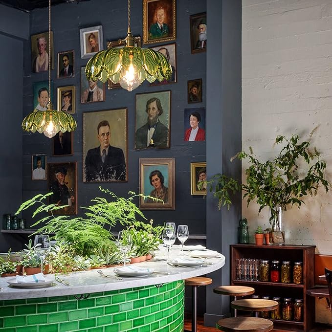 Suspension en verre vintage  FLORIDA