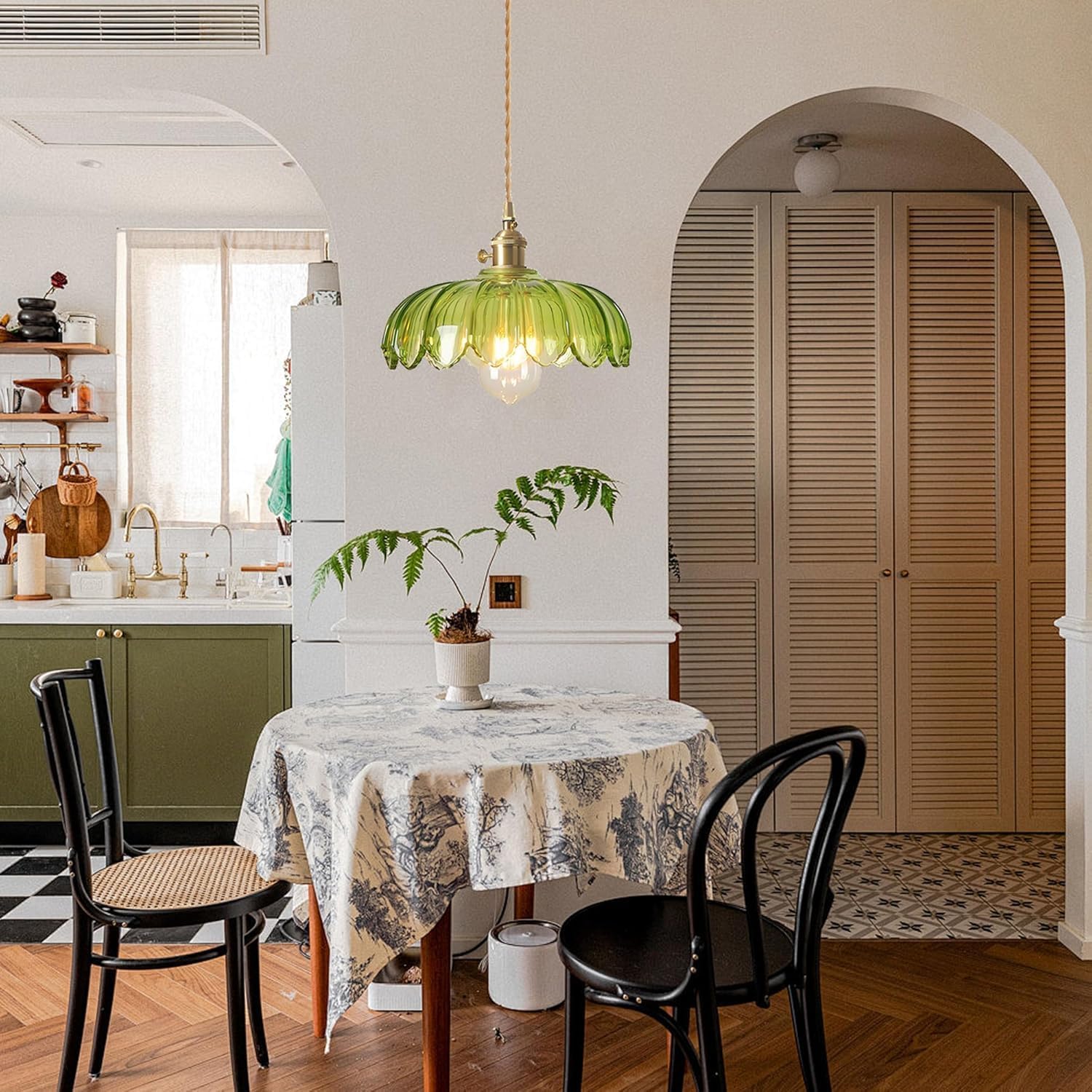 Suspension en verre vintage  FLORIDA