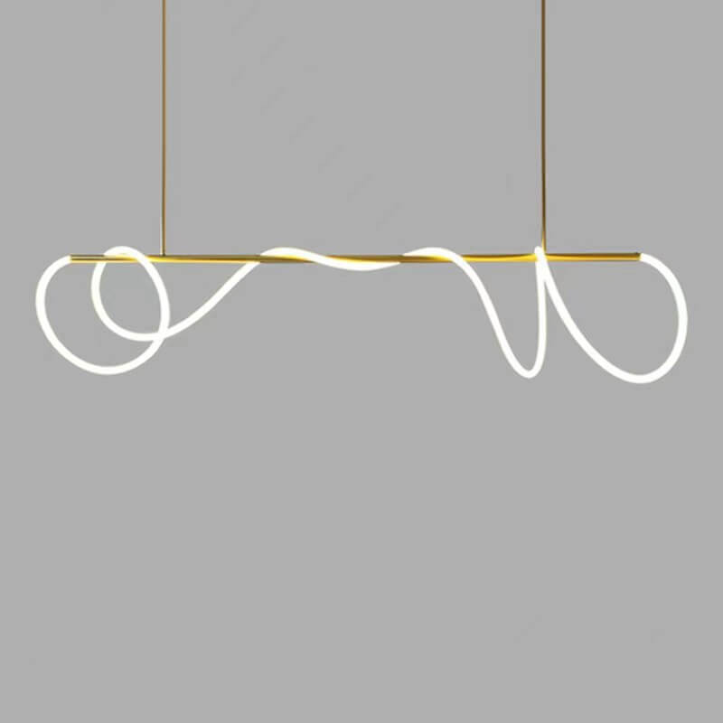 Suspension îlot cuisine LED en métal et silicone | FLEXITY