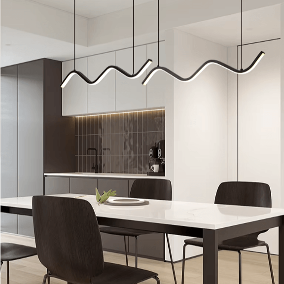 Suspension ilot cuisine LED en métal | WAVE