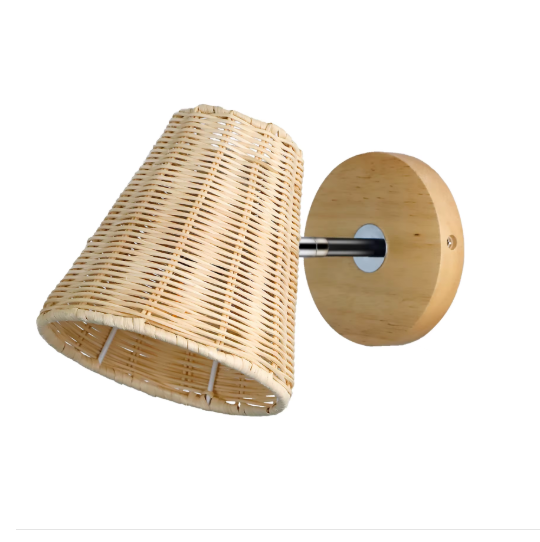 Applique murale rotative en rotin  conique │ CONICA