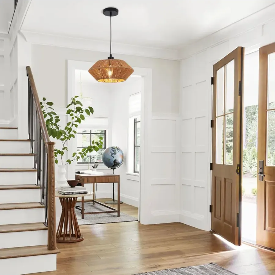 Suspension bohème en corde de cacao oriental FALETA