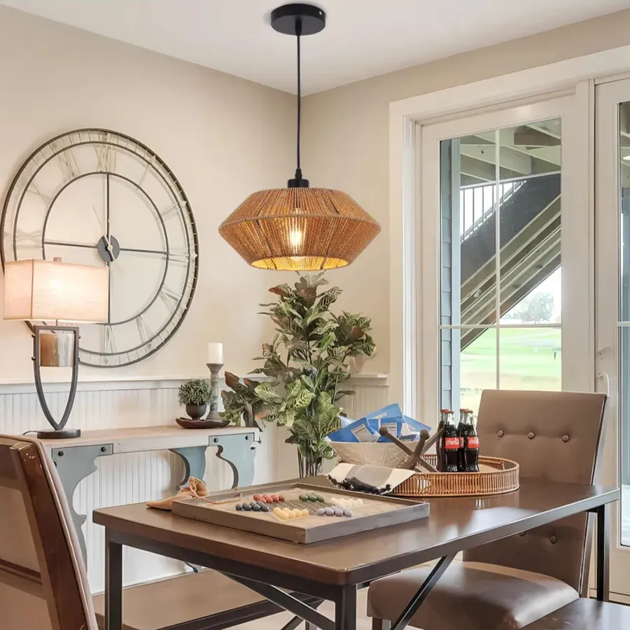 Suspension bohème en corde de cacao oriental FALETA