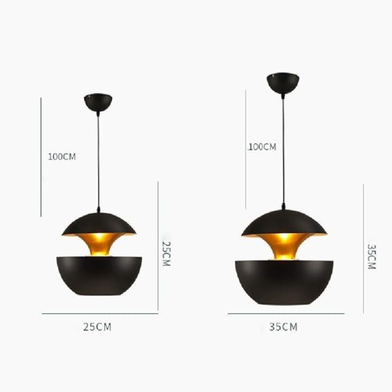 Luminaire suspension design scandinave en métal LED SIARA