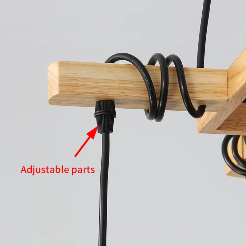 Suspension industrielle en bois FANA