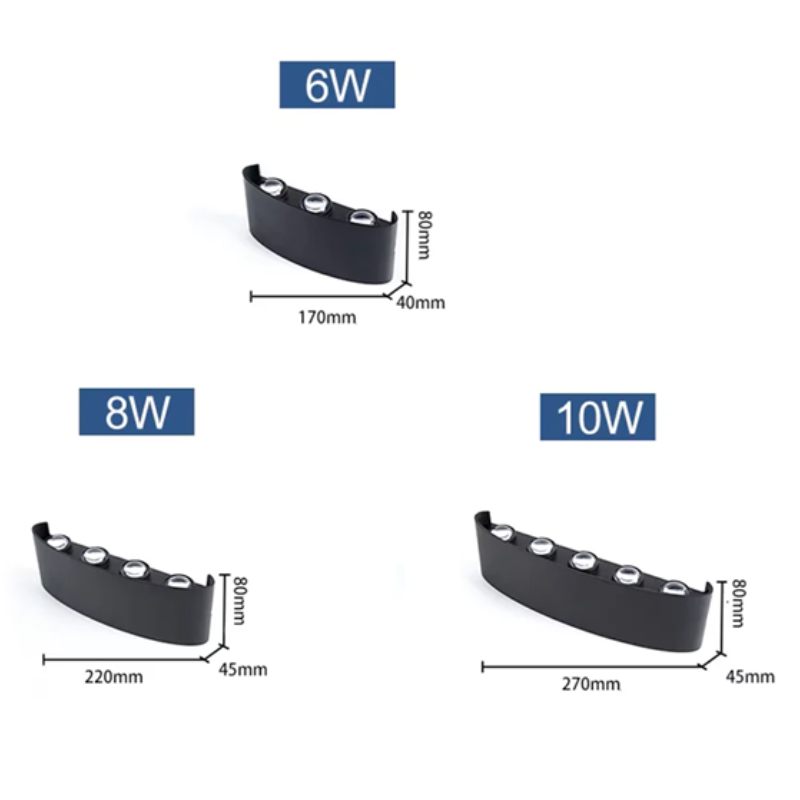 Applique murale LED extérieure étanche en aluminium │ RANDA