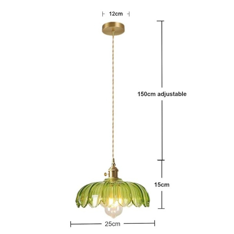 Suspension en verre vintage  FLORIDA