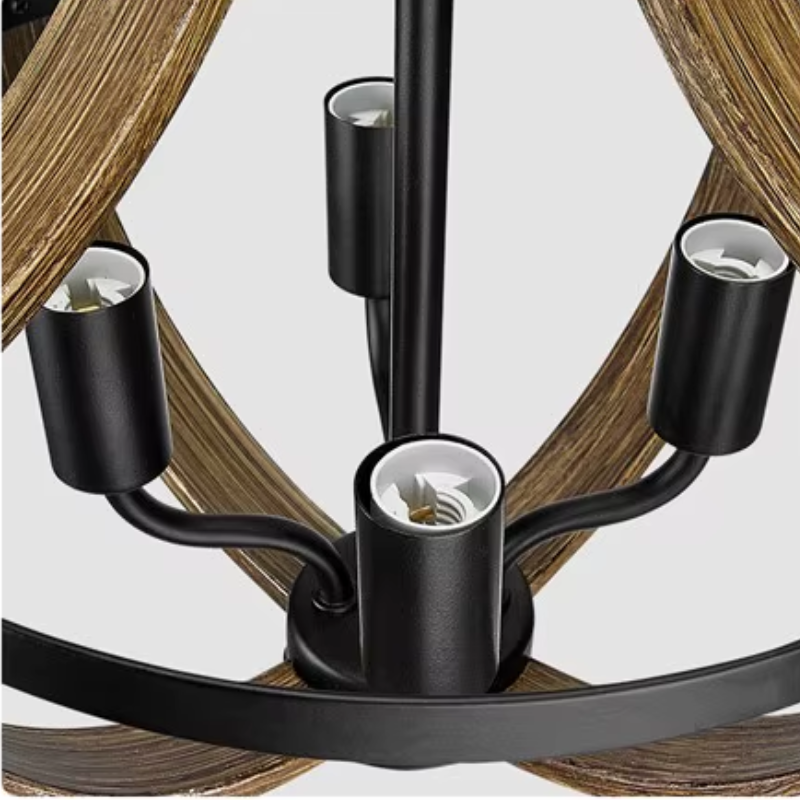 Suspension industrielle  en bois massif NELA