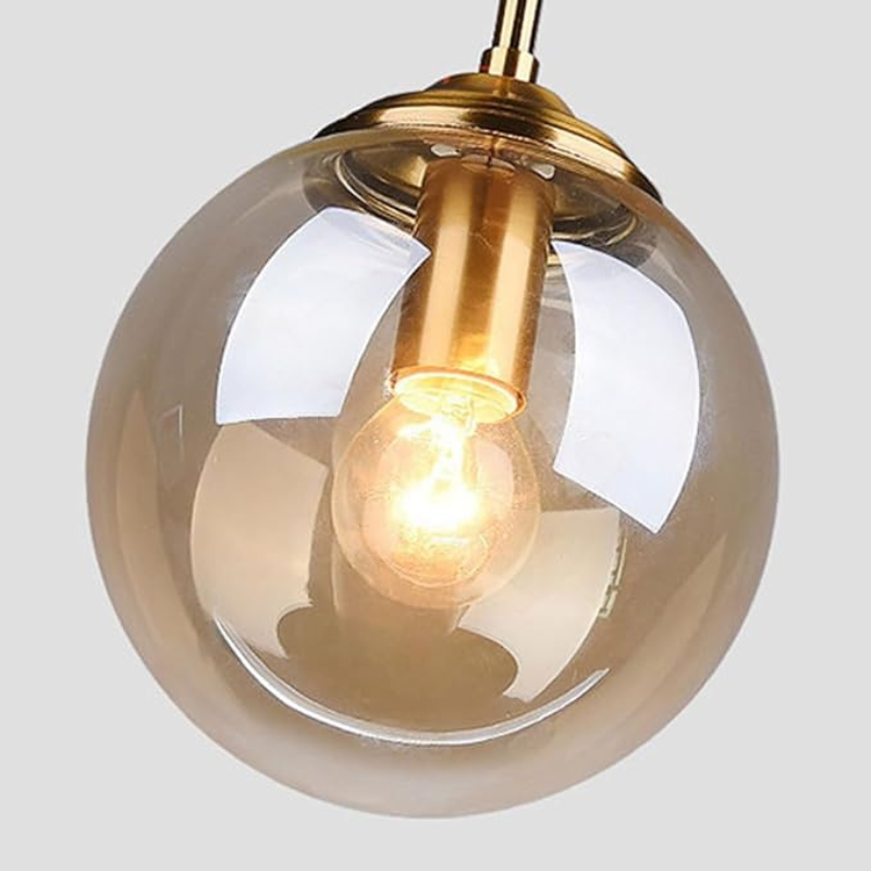 Suspension boule en verre