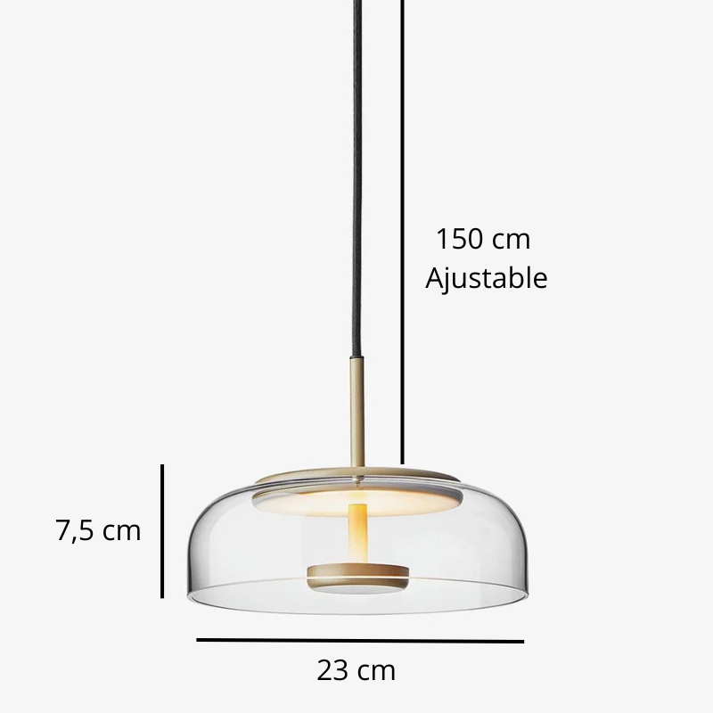 Suspension en verre LED DILAN