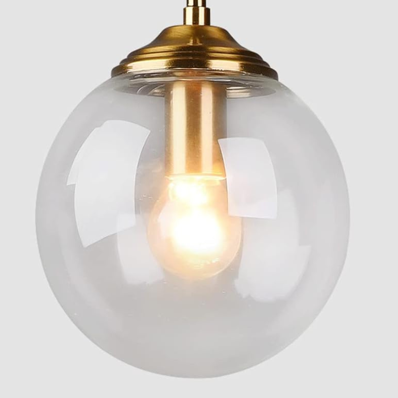 Suspension boule en verre