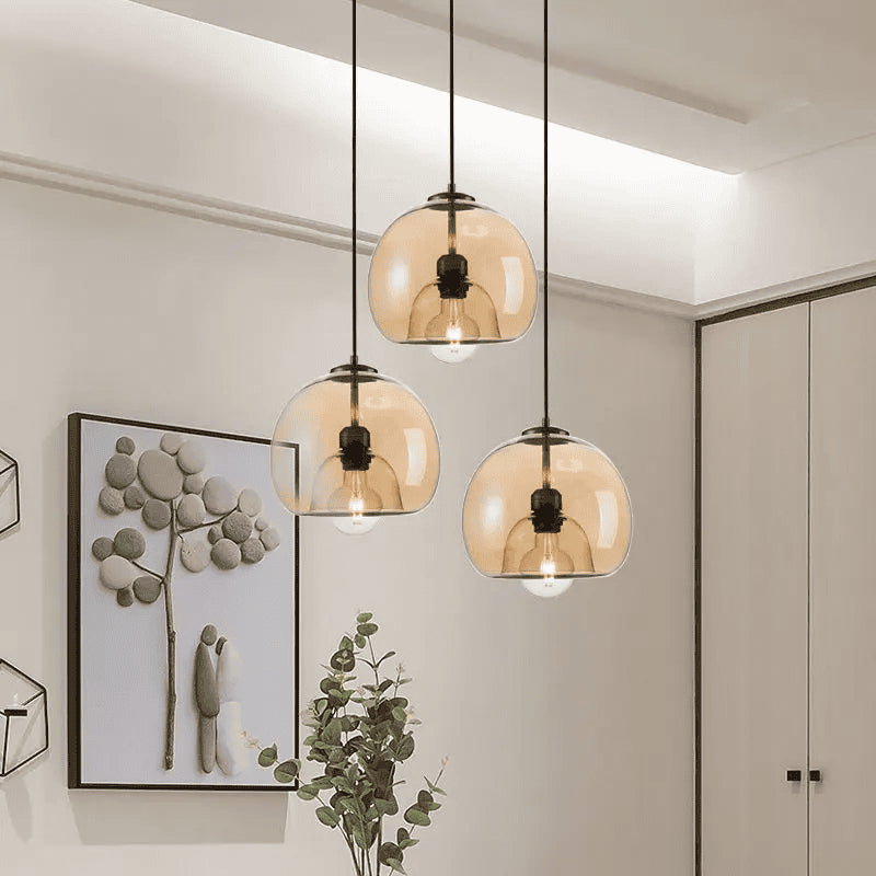 Suspension en verre fumé OPIA