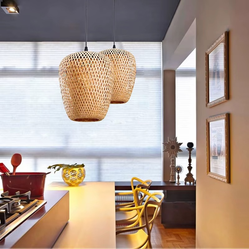 Suspension bohème en bambou POLENKA