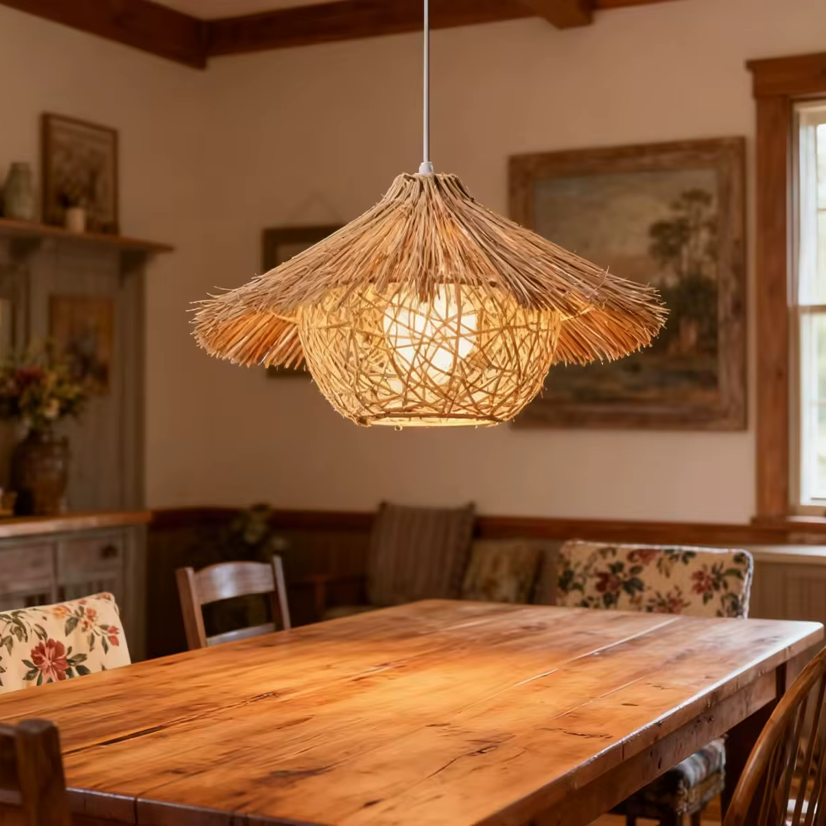 Suspension bohème en osier TABOH