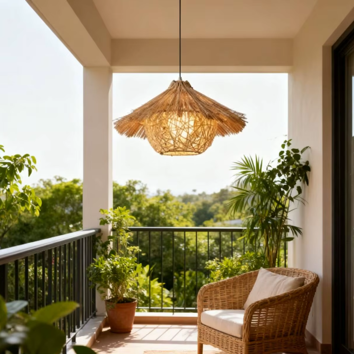 Suspension bohème en osier TABOH