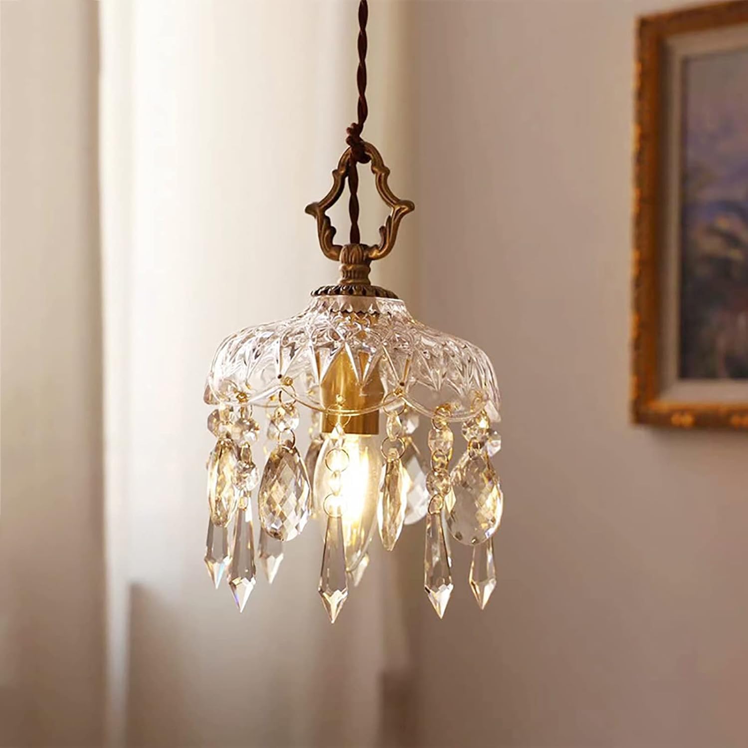 Suspension en Crystal vintage WENZY