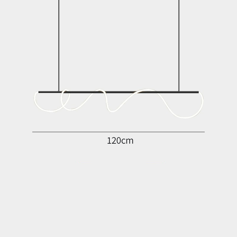 Suspension îlot cuisine LED en métal et silicone | FLEXITY