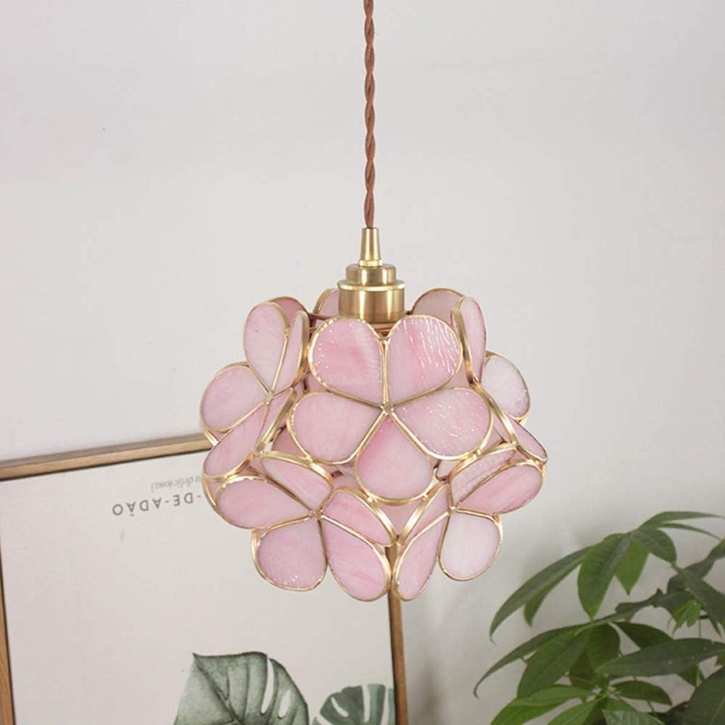 Suspension fleur en verre vintage TULI