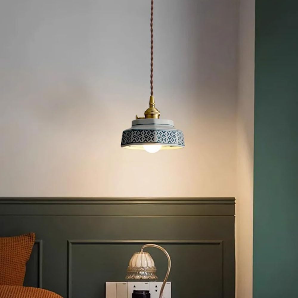 Suspension vintage en céramique GALENA