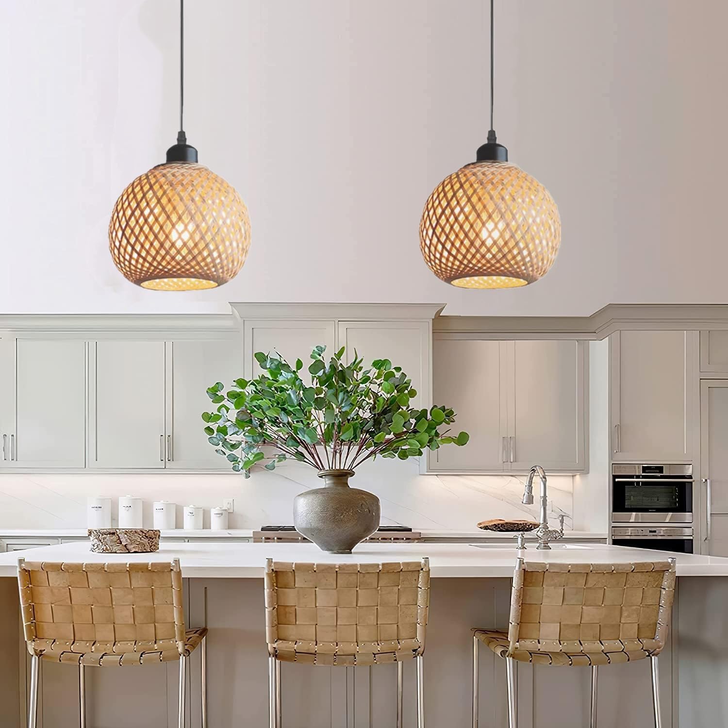 Suspension en bambou sphérique GALA