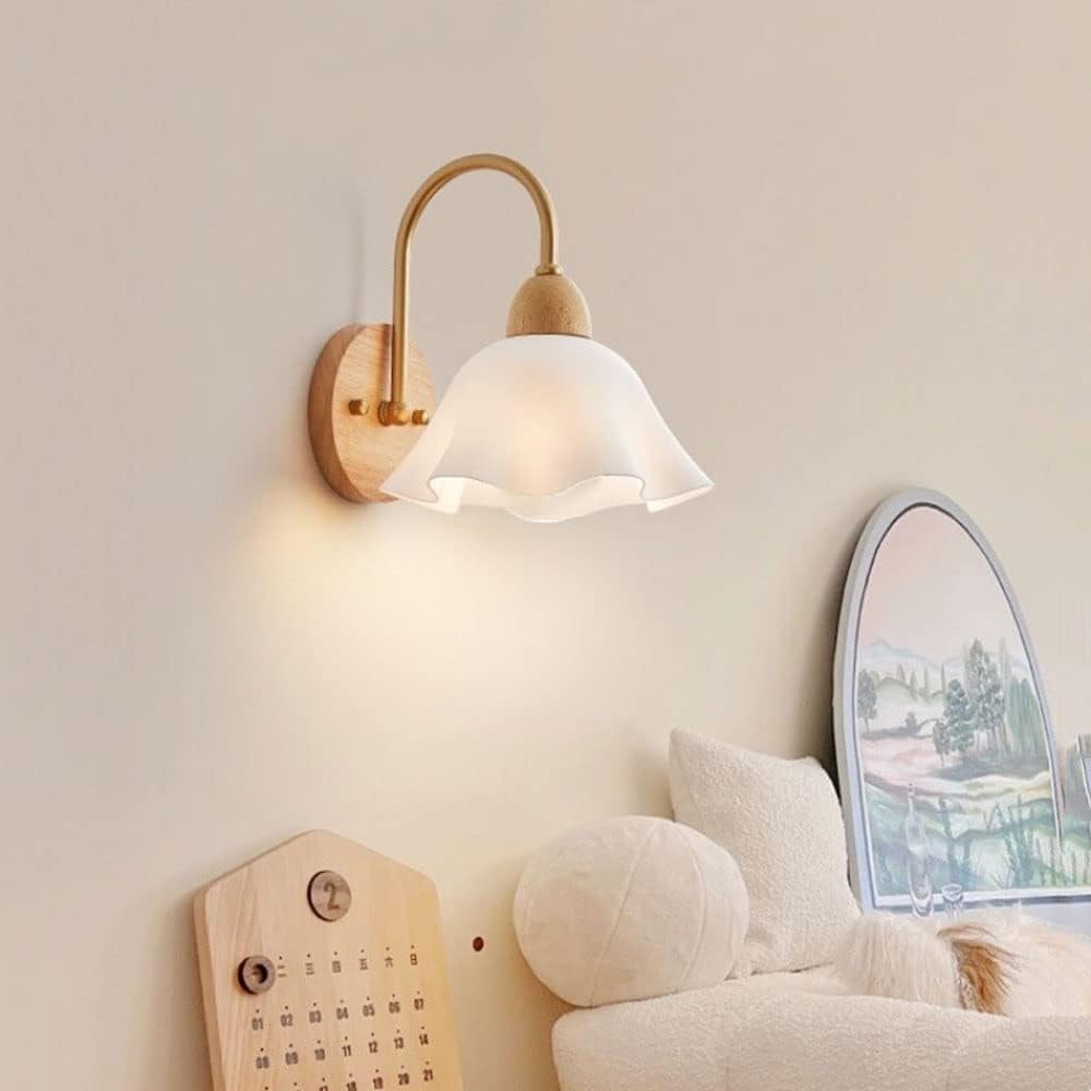 Applique murale vintage fleur en bois  │ ROSA