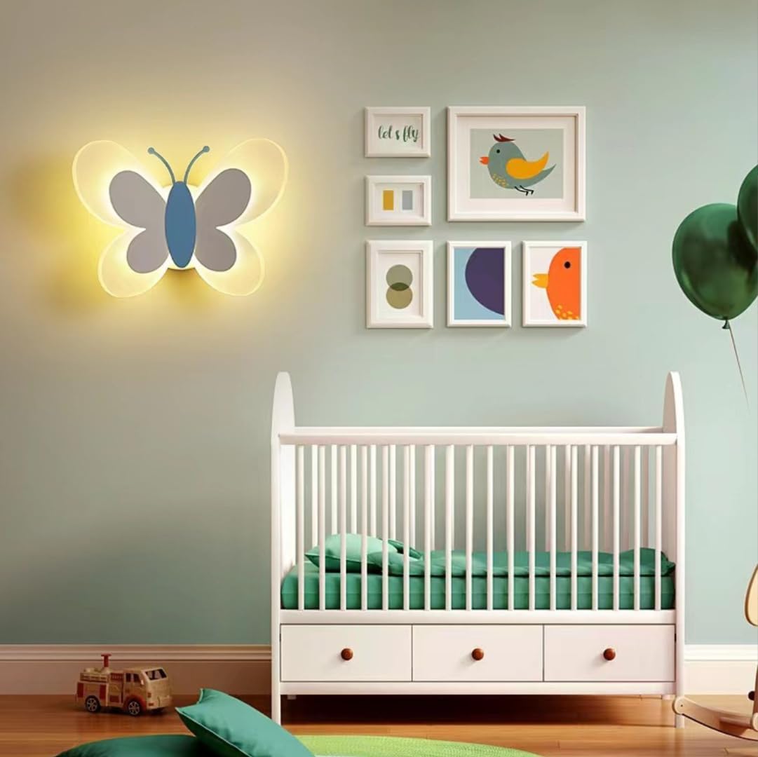 Applique murale pour chambre d'enfant  │ PAPILLON