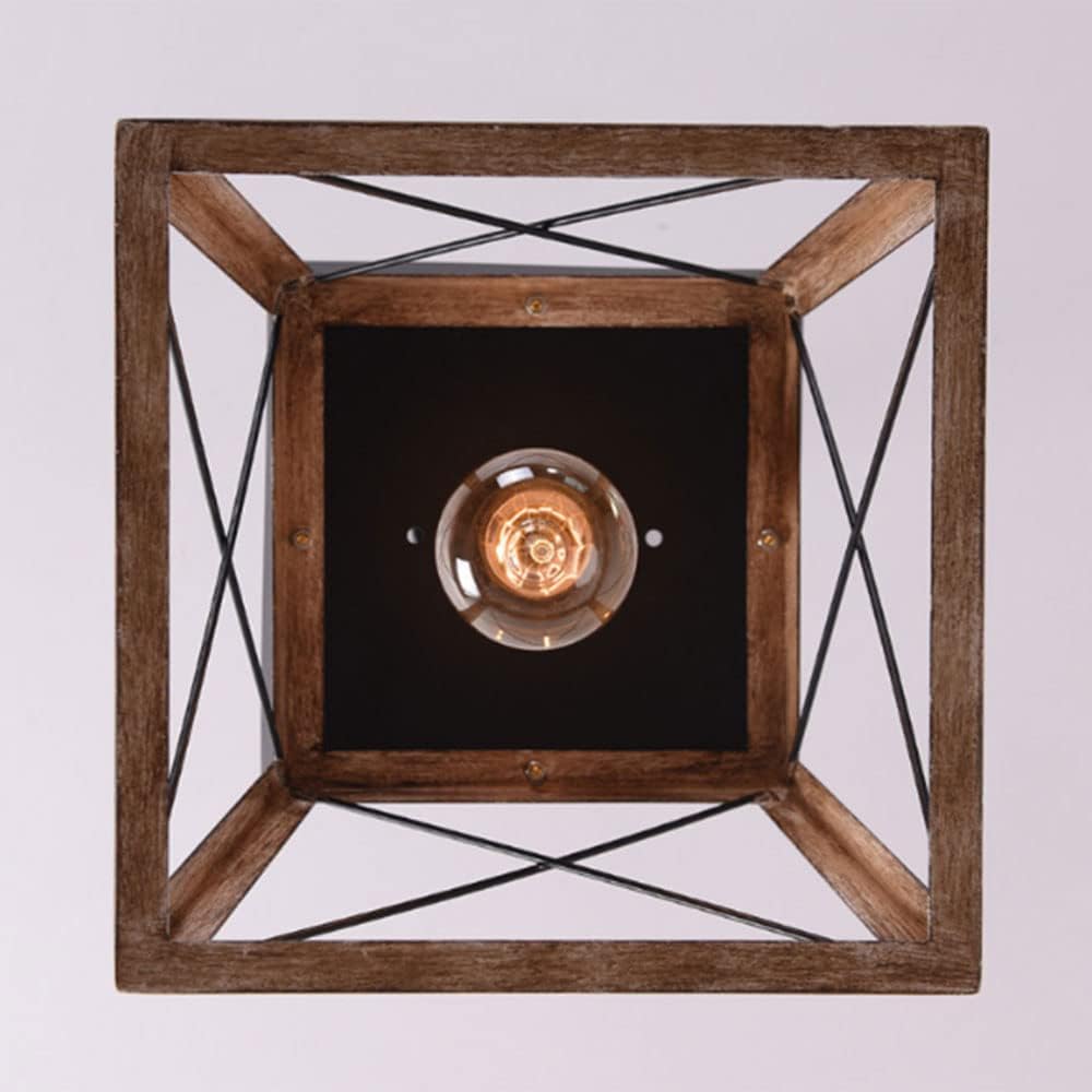 Suspension industrielle en bois AKENA