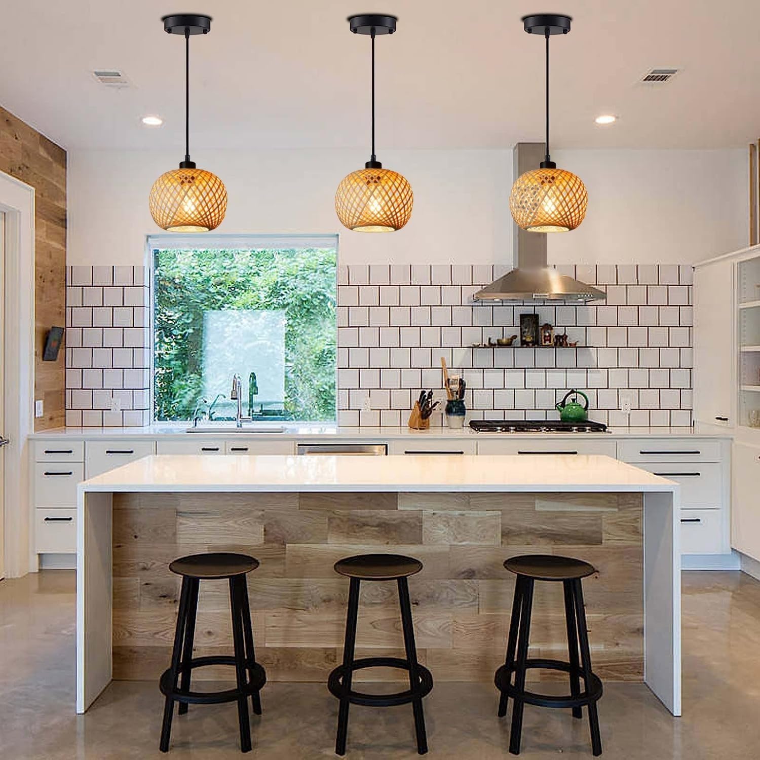 Suspension en bambou sphérique GALA