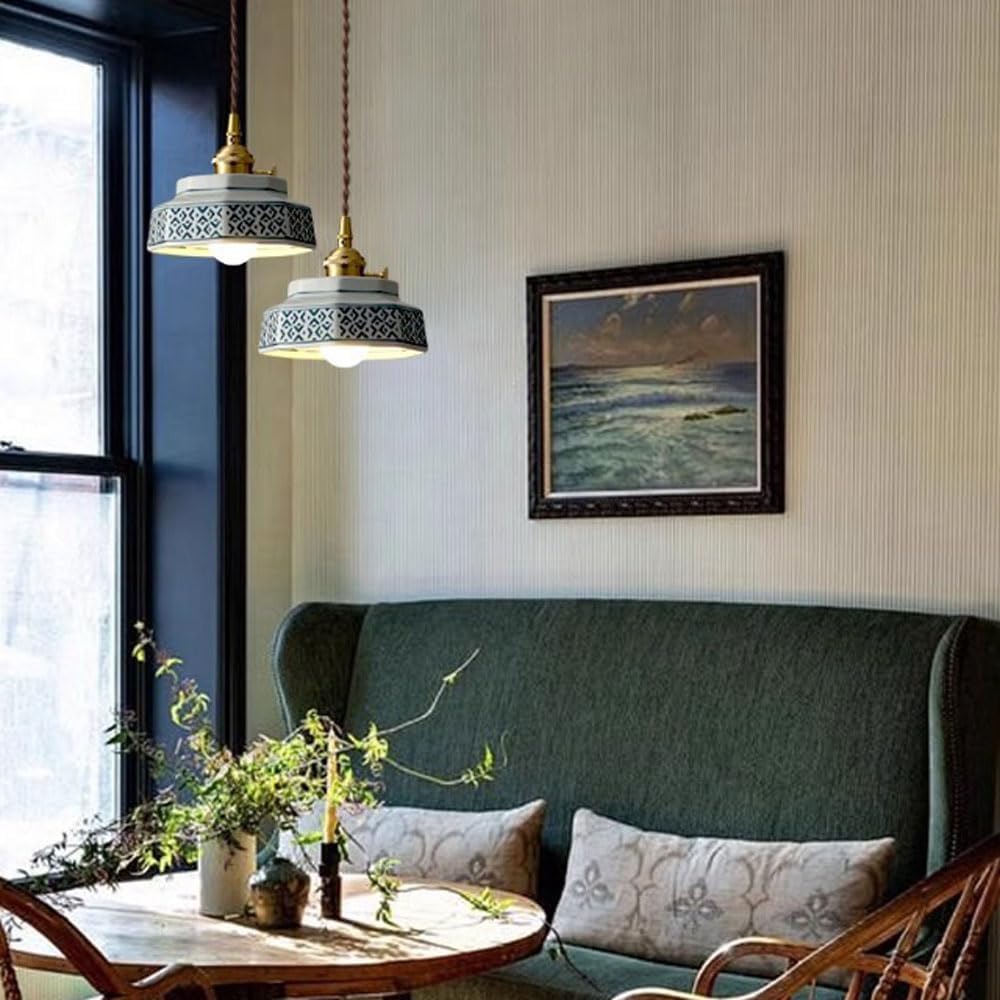 Suspension vintage en céramique GALENA