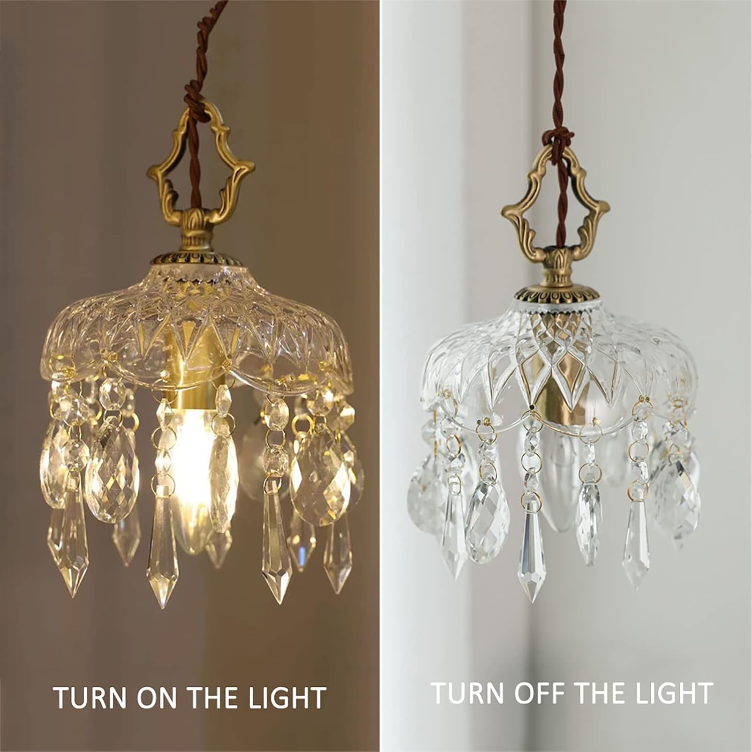 Suspension en Crystal vintage WENZY