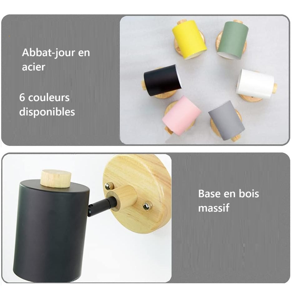 Applique murale articulée en bois │ LOYD