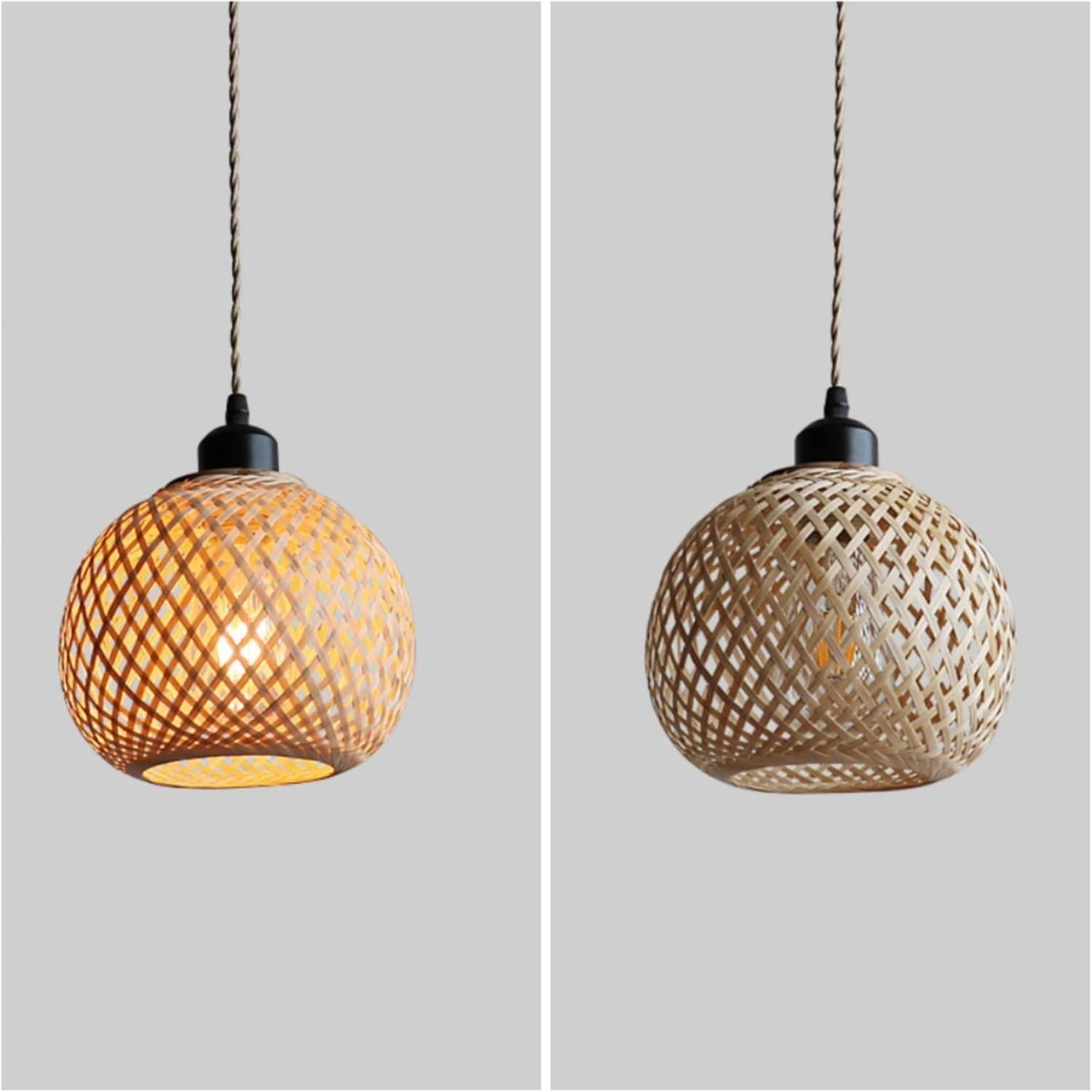 Suspension en bambou sphérique GALA