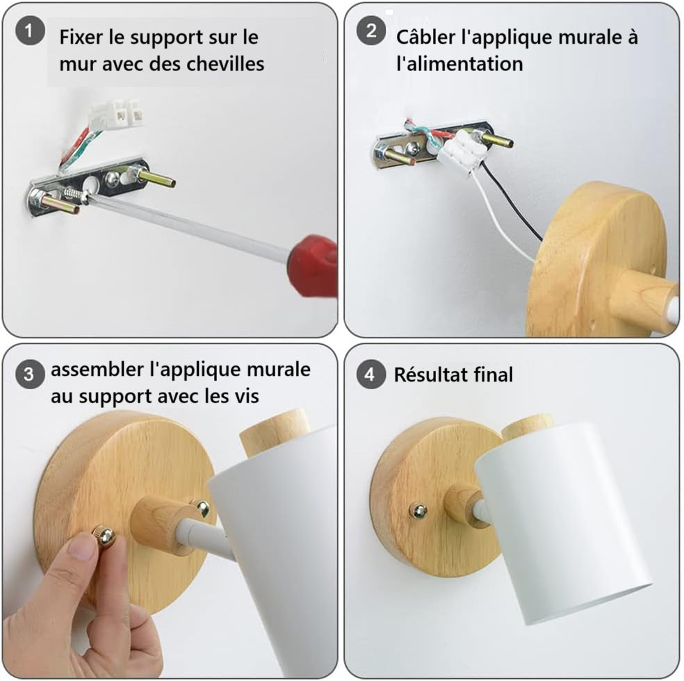 Applique murale articulée en bois │ LOYD