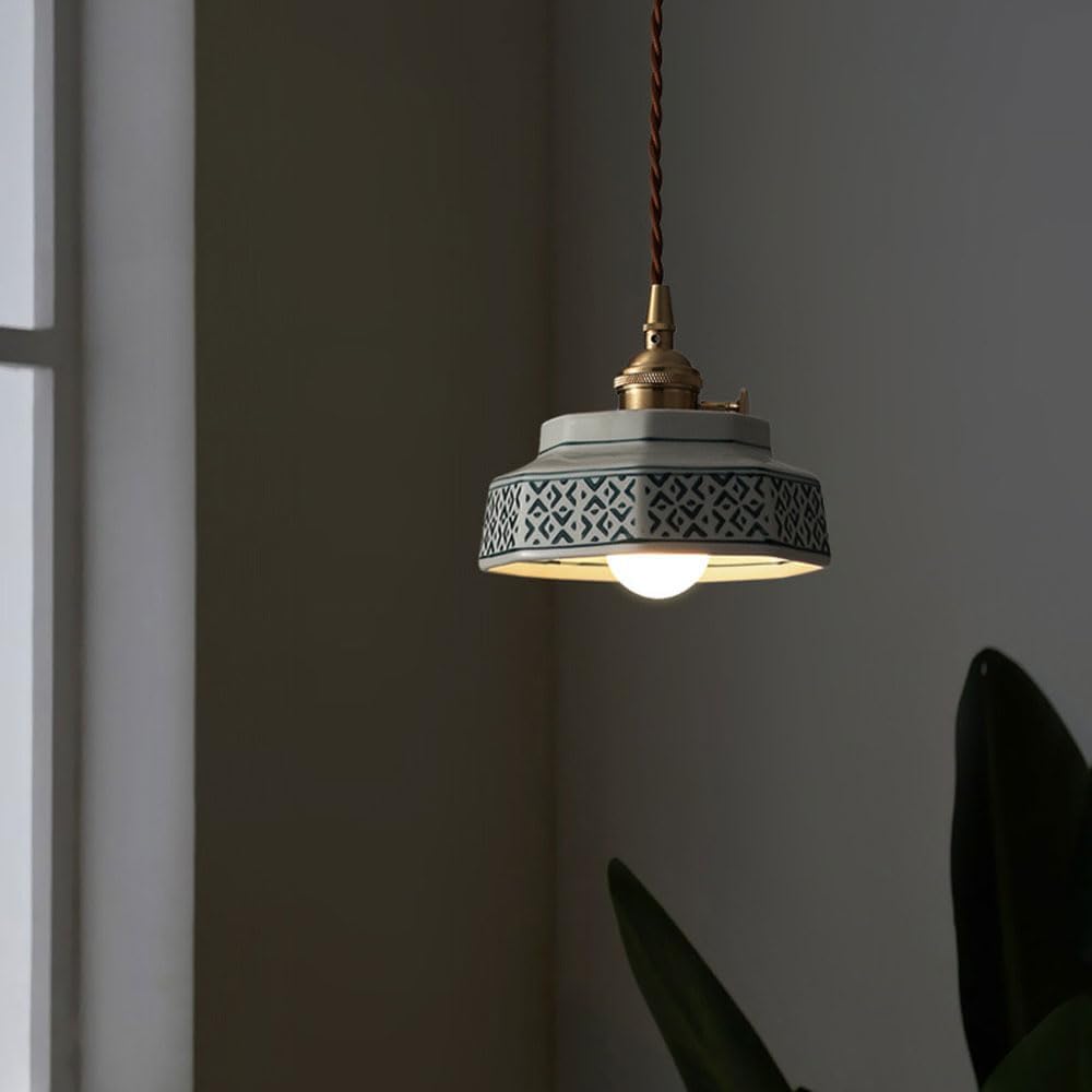 Suspension vintage en céramique GALENA