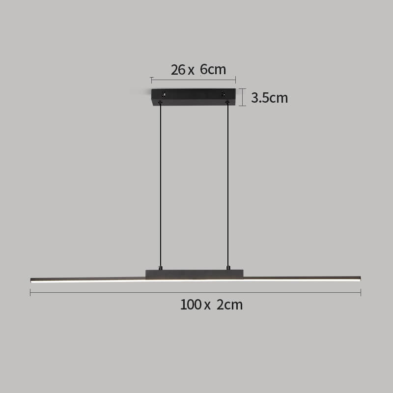 Suspension îlot cuisine LED en métal | LINEA