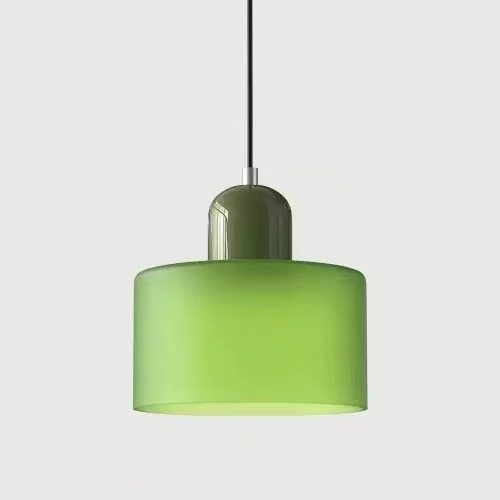 Suspension Scandinave en verre cylindrique