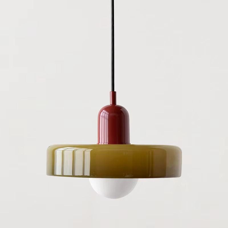 Suspension Scandinave en verre coloré COSO