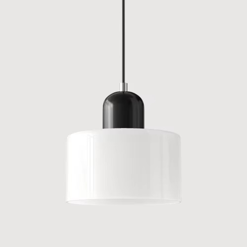 Suspension Scandinave en verre cylindrique