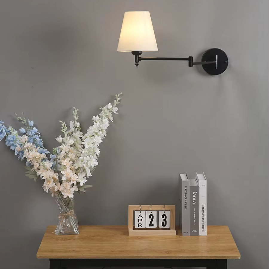 Applique murale vintage en lin et laiton │ GENA