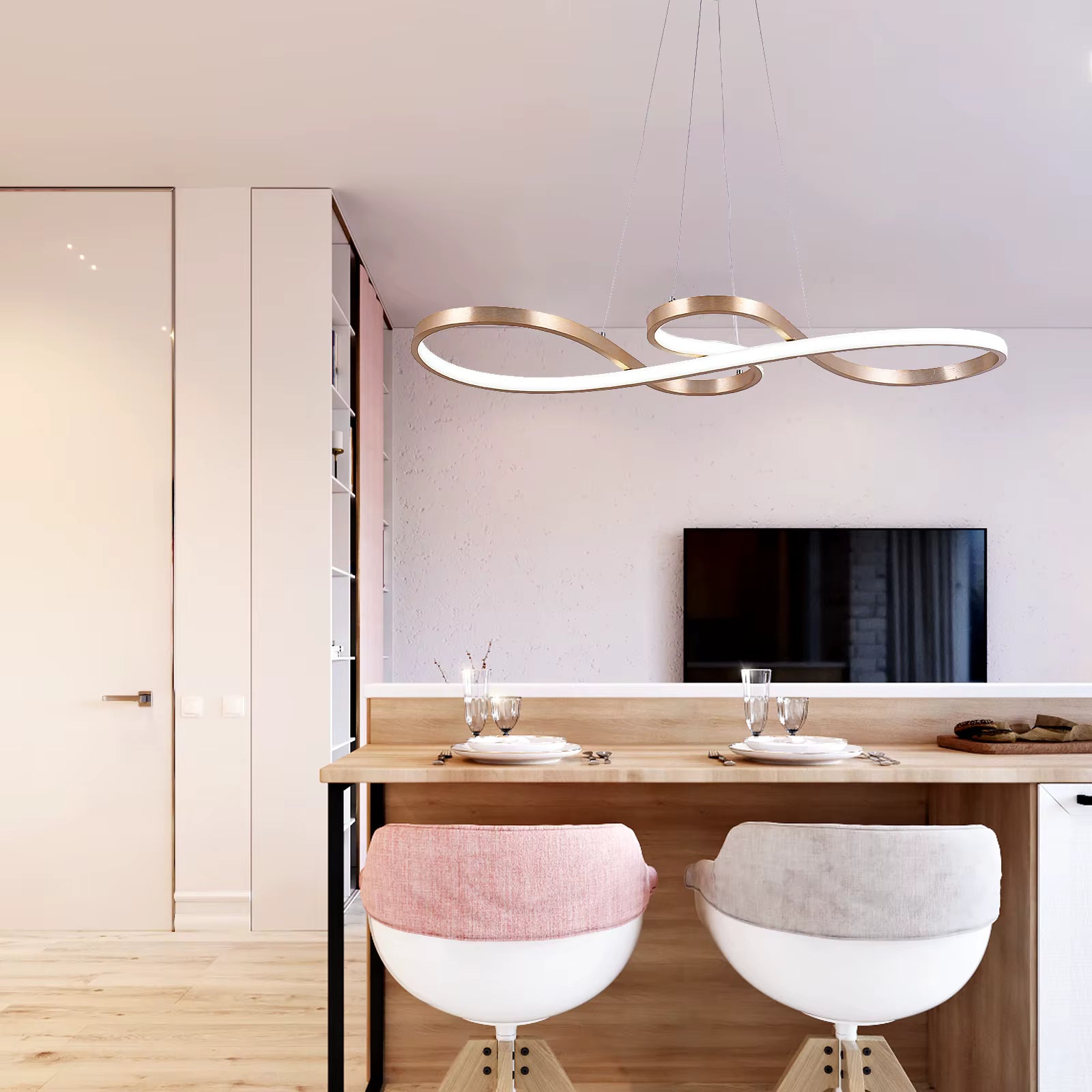 Suspension LED en aluminium CASANO