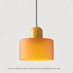 Suspension Scandinave en verre cylindrique